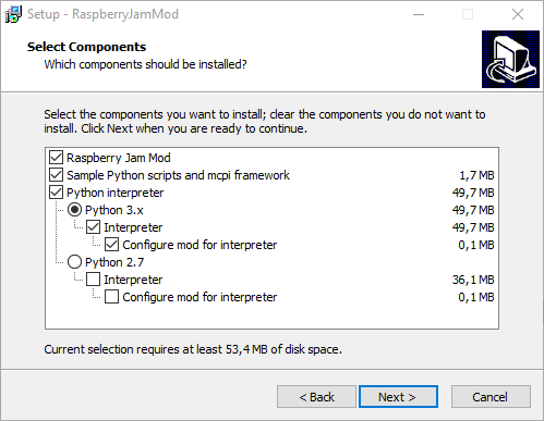 RaspberryJamMod-installer